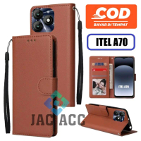 DOMPET HP PREMIUM UNTUK ITEL A70 LEARHER FLIP CASE PREMIUM UNTUK ITEL A70