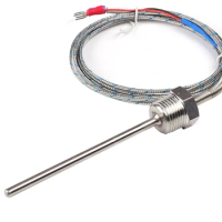 1/2 NPT Waterproof Stainless Steel k Thermocouple Sensor Pt100 Probe 50mm 100mm 150mm 200mm PID Temperature Controller 2M wire