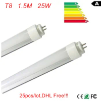 Free shipping 5ft Led Tube t8 1500mm CE and RoHS approved led tube 1.5M