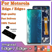 Original New LCD For Motorola Moto Edge/Moto Edge Plus XT2063-3 With frame Touch Screen Digitizer for Moto Edge+ 2020 LCD