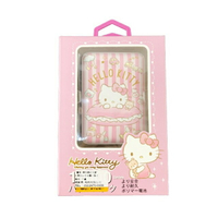 小禮堂 Hello Kitty 方形雙孔行動電源 5000Ah (粉直紋款)