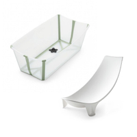 挪威 Stokke Flexi Bath 摺疊感溫浴盆+嬰兒浴架|澡盆(多色可選)~總代理公司貨