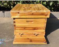 煮蠟杉木標準蜂蜂箱密蜂具全套十框養蜂箱平箱專用