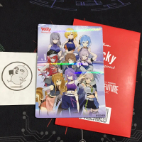 Kartu Photocard Collaboration Pocky x Hololive ID Chromatic Future - SECRET Holo All Member Together
