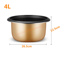 4L Rice cooker inner container Non stick Cooking Pot Replacement Accessories Rice Cooker liner