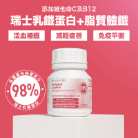 活血補鐵乳鐵蛋白膠囊60粒 ︳鐵質 紅血球 抗疲勞 腸道健康 保健品