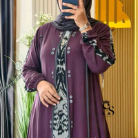 Saulin Ready Gamis Terbaru Bahan Adem dengan Desain Elegan dan Nyaman