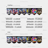 Cetak Banner Renda Logo Game Online Custom Nama Toko Hiasan Atribut Konter Bisa COD