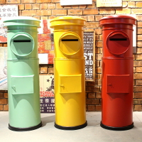 定製日本郵筒郵箱信箱鐵藝模型工藝品戶外活動復古裝飾歐式擺件