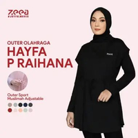 Zeea Outer Sport Hijab Raihana Panjang Sport Olahraga Abutua