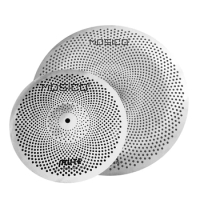 Two Pieces Alloy Sliver Low Volume Cymbal 18 inch China+12 inch Splash