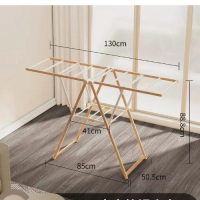 晾衣架【1.3米鋁合金木紋標準款】大小：【大】