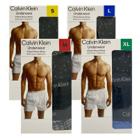 (已拆封未穿過福利品)Calvin Klein 男純棉平口褲3入