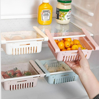 冰箱保鮮收納盒抽屜式盒子可伸縮冷凍專用收納神器食品儲存箱雞蛋 果果輕時尚 全館免運