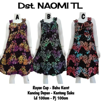 Daster Pendek Gondil Dress Tanpa Lengan Rayon Batik Cap