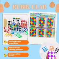 RBK-ULR Mainan Edukasi Anak Rubik Ular Magic Snake Rubik Kreasi