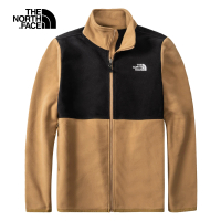 【The North Face】北面男款卡其色保暖抓絨外套|4NA3YW2