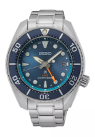 Seiko Seiko Prospex Aqua ‘SUMO’ Solar GMT Light Blue Dial Stainless Steel Band Diver's 200m Watch SFK001J1