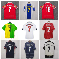 Vintage Jersey Football Shirt Classic Red Devils Cantona Giggs Beckham Neville Totti Rooney Jersey