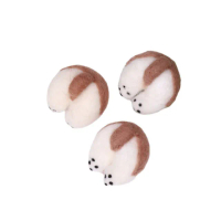 【萌寵出擊】羊毛氈柯基屁屁飾品-2入(學生 手作 鑰匙圈 吊飾 包包配件 戳戳樂 包包)