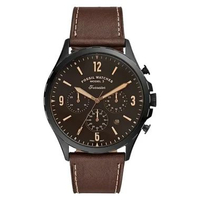Fossil Forrester FS5608 Chronograph Men Dark Brown Original Jam Tangan Pria Blue Black