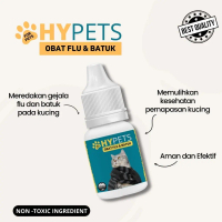 Hypets Obat Flu & Batuk Herbal untuk Kucing - Meredakan Gejala Flu dan Batuk - Aman dan Efektif - No