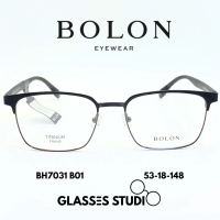 BOLON กรอบแว่นตารุ่น BH7031 สีดำ ขนาด 53-18-148 โลหะไทเทเนียม