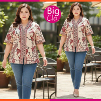 LD 110 - 120cm Blouse Batik Jumbo 617 vol49 Baju Atasan Wanita Big Size