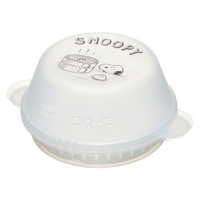 小禮堂 Snoopy 日本製 包子微波專用盒 (白蒸籠款)