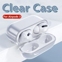 Clear Earphone Case For Apple AirPods 3 Silicone Transparent Protective Cover For Air Pods 3 Charging Box Simple Style Bumper