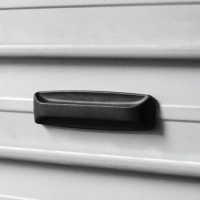 2 Pcs Sticky Handle Black Door Knobs Door Refrigerator Household Drawer Pp Pulls Self-stick Knob