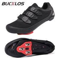 BUCKLOS Cycling Sneaker Fluorescence Bike Cleat Shoes for Man Woman Road Bike Footwear with Look Delta Cleat Road Dirt SPD Shoes