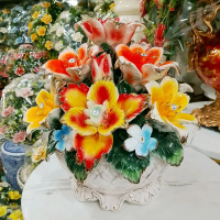 Bunga Italy Capodimonte warna warni