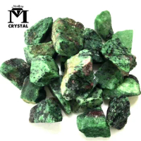 50g Natural Gravel Crystal Quartz Epidote Rubine Healing Stone Natural Gemstones Mineral Specimen Home Tank Decoration