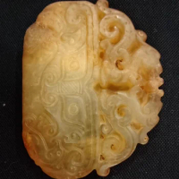 Han Dynasty Double Dragon Jade Bi