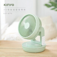 KINYO 3D 智能溫控循環扇 綠色