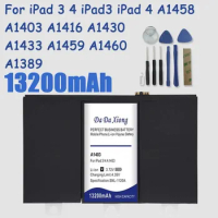 DaDaXiong New 13200mAh Bateria For iPad 3 4 iPad3 iPad 4 A1458 A1403 A1416 A1430 A1433 A1459 A1460 A1389 Battery