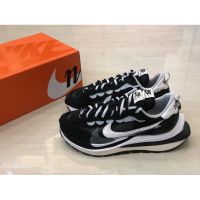 ☆優選實拍☆ Sacai x Nike Vaporwaffle 華夫 黑白 結構 雙勾 CV1363-001