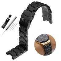 24MM Notched WatchBand for Citizen Calendar Steel Band CB0161 CB0164 CB0160 Precision Steel Bracelet Men's Watch strap Chain
