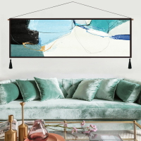 簡約客廳裝飾畫壁毯現代壁畫大氣北歐沙發背景墻掛毯掛畫床頭裝飾