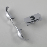 40pcs/lot High Quality For XBOX One Controller Elite Style 3.5mm Silver LB RB Trigger Bumper Button &amp; Surround Silver