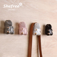 1pcs Lovely Teddy Bear Ceramic Wall Decorations Home Accessories Hooks Small Hook Clothes Hook Mounted Decorative Handbag Holde