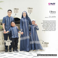 Littel Sarimbit Mutif Anak Elbiza - Albiza Steel Blue
