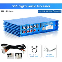 4*90W Car DSP amplifier Radio Digital Audio Signal Processor Wiring harness For Kia Carnival Sorento K5 Hyundai Elantra sonata