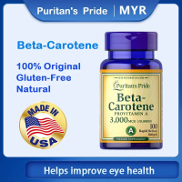 Puritan Pride Beta-Carotene 10,000 IU, 100 Softgels Eye health, Vitamin B and A EXP: 12/25