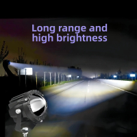Car Large Lens Laser Spotlight Laser Cannon V-Mesh Spotlight V Off-Road External Car LED High Beam C