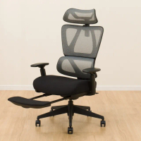 【NITORI 宜得利家居】人體工學椅 電腦椅 辦公椅 OC707 獨立筒彈簧 GY(人體工學椅 電腦椅 辦公椅)