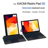 Removable Keyboard Case For XIAOMI Redmi Pad SE 11 inch 2023 Tablet Portuguese French Arabic Spanish German Korean Keyboard