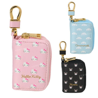 小禮堂 Sanrio 三麗鷗 皮質車用鑰匙包 (滿版款) Kitty 大耳狗 酷洛米