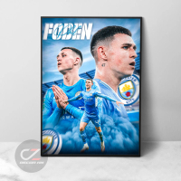 Khung tranh poster Phil Foden CLB Manchester City mới nhất